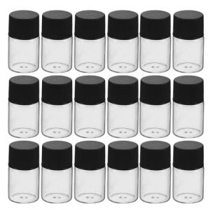 TOPBATHY Flacons en Verre Transparents 5 Ml Bouchons Herm&eacute;tiques Blancs et Joints Internes Anti-Fuite Mini Flacons D&rsquo;&Eacute;chantillons Rechargeables Lot de 40 Pi&egrave;ces pour Parfums et Huiles (Parham Ring, neuf)