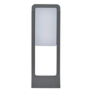 topmo-plus lampe exterieure pour poteaux potelet éclairage pour terrasse et patio 220 volt Aluminium/PC balise fond gris / 25W LED bridgelux SMD intégré 46cm blanc chaud (Topmo-FR, neuf)