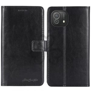 TienJueShi Noir Flip Retro Support à Rabat Cuir Housse Coque pour Logicom Lunar Pro 6.5 inch Étui Cas Couverture Protecteur Case Portefeuille Cover (TienJueShiuk, neuf)