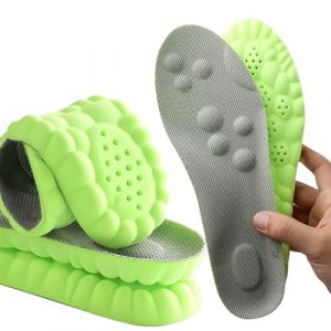 Semelles intérieures en mousse à mémoire avec support d'arche pour femme et homme, semelles de massage confortables - Rechange pour chaussures, baskets, chaussures de sport, bottes de travail (Skypermit, neuf)