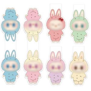 OYZOQ 6 Pcs lanubu0 Marque-page Magn&eacute;tique,Marque-page Cr&eacute;atif,Enfants Marque Page Livre,G&eacute;n&eacute;ration 1 Signet Mignon, Pour Enfants Femmes, Hommes et Amateurs de Lecture (zhuweiruo, neuf)