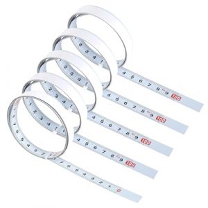 YanBous 5 pièces Mètre à Ruban en Acier au Carbone Auto-adhésif, 1m Règle Métrique Auto-adhésive, 2m Règle en Acier à l'échelle Collante, Ruban à Mesurer Auto-adhésif Métrique, établis et Machines (YANSIYA SARL, neuf)