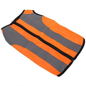 HEEPDD Gilet de S&eacute;curit&eacute; R&eacute;fl&eacute;chissant pour Chien, Orange Fluo, V&ecirc;tement Haute Visibilit&eacute; pour Promenade, Chasse et Zones Routi&egrave;res, Protection Ext&eacute;rieure (Sheens 88, neuf)