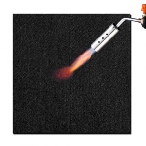 Tapis Ignifuge 50 X 50 cm, Feutre de Carbone, R&eacute;Sistant &agrave; la Chaleur Jusqu'&agrave; 982 &deg;C, Tapis Ignifuge pour Barbecue, Soudure, Brasero, Chemin&eacute;E, Pelouse, Camping (wanruixiaodian, neuf)