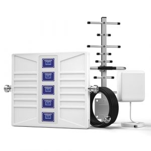 Amplificateur de Signal pour T&eacute;l&eacute;phone Portable 4G LTE 3G 2G, Amplificateur 4G Compatible avec Les Fr&eacute;quences 20/8/3/1/7 5 Bandes 800/900/1800/2100/2600MHz Compatible avec Free Orange SFR Bouygues (Linsinal, neuf)