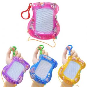 CJQRL 4 Pièces Mini Ardoise Magique pour Enfants,Effaçables Et réutilisables,pour Filles de 2-7 Ans Tablette Dessin Enfant,Jouet Educatif de Filles et Garçons, Cadeaux d'anniversaire Noël (OutCong OU-2, neuf)
