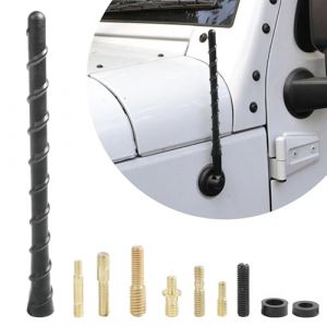 Flaconi Antenne Voiture,Antenne Voiture Courte,Tuning Voiture,Antenne Voiture Courte,Antenne Radio Voiture,Universelle Antenne Dab Voiture pour Autoradio,Antenne Autoradio,pour Auto Camion Véhicule (shenhua auto, neuf)
