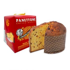Chiostro di Saronno Panettone Artisanal Classico 1000 g Panettone À Fermentation Lente, Panettone Avec Fruits Confits et Raisins Secs, Panettone Traditionnel Avec Zestes D'Orange et Cédrat (Paolo Lazzaroni & Figli Spa, neuf)