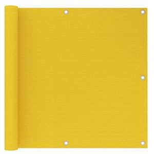 vidaXL Ecran de Balcon Brise-Vue Brise-Vent Store de Jardin Ecran de Protection Ecran d'Intimit&eacute; Store de Balcon Ext&eacute;rieur Jaune 90x300 cm PEHD (vidaXL FR, neuf)