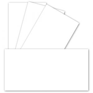 Cartes individuelles - format: A6 - Qualité supérieure - 99 x 210 mm - Très solides - Idéales pour cartes de vœux et invitations - 25x - couleur: 10 - Hochweiß (GUSTAV NEUSER GmbH, neuf)