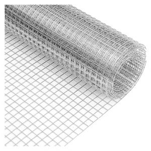 Grille Métallique Maille Toile INOX, Jardin d'oiseaux en Grillage Câblé, Trou de Maille 10mm Maille Décorative DIY Écran de Grillage d'acier Inoxydable(0.6x1m/2x3.3ft) (Sunny Shop！, neuf)