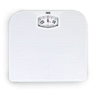 ADE Pèse-personne mécanique Pèse-personne analogique en plastique ABS de haute qualité de couleur blanc brillant. Mécanisme en métal solide, échelle facile à lire. Blanc | BM 707 Nina (GRENDS GmbH – Great Brands & Trends, neuf)