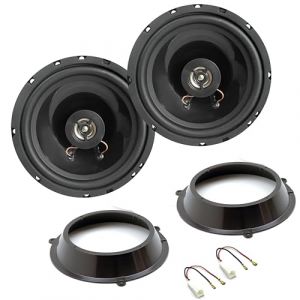 Sound-way Kit d'enceintes coaxiales 2 voies Sound Way 6.5 120 W max / 60 W RMS avec adaptateurs et connecteurs de câbles - Compatible avec Fiat Panda 169 2002-2012 - Portes avant uniquement (Selltropia, neuf)