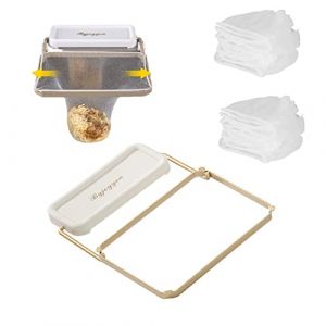 Dog's Booty Passoire Evier Porte Évier Panier de Crépine Passoire Evier Cuisine avec 50 Pièces Filet Étagère Rangement pour Égouttoir Cuisine pour Fruits Légumes Déchets Restes Gadget Cuisine (Blanc) (Dog's Booty, neuf)