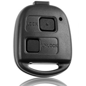 FINTERRY Coque de cl&eacute; pour Toyota Corolla Yaris RAV4 Land Cruiser HiAce Previa Alphard Celica MR2 Estima Passo Pixis Tarago Rush Prado - Housse de cl&eacute; de voiture 2 boutons, coque de t&eacute;l&eacute;commande de (Finterry, neuf)