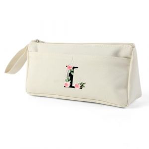 Blisswave Trousse Double Compartiment Originale, Personnalisé de A à Z avec Nom, Trousse Scolaire Simple, Moderne et Élégante, comme Cadeau pour Les Enseignants, Les Élèves, Les Collègues, Les Sœurs (xianyuanyuandianzishangmaoyouxiangongsi, neuf)