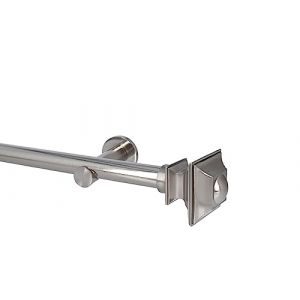 Sento 25mm Kit de Tringle à Rideau Metal, Modern, Acier Inoxydable BAROCCO 240 cm (2x120cm) (sento-shop, neuf)