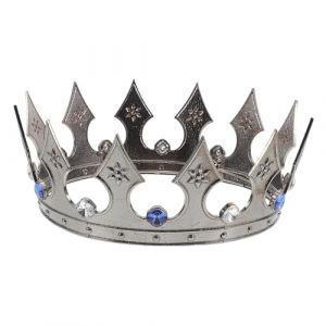 SOIMISS Couronne De Roi Adulte Noir Diad&egrave;me De Cosplay Accessoire De F&ecirc;te Pour Homme Coiffe Th&eacute;&acirc;trale Couronne De C&eacute;r&eacute;monie (Star-wish, neuf)