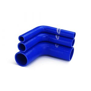 NovaNox&reg; - Tuyau d'air de chargement en silicone - 45&deg;/90&deg;/135&deg;/180&deg; - Taille au choix - Diam&egrave;tre int&eacute;rieur : 60 mm - Couleur : bleu - Angle du tuyau : coud&eacute; &agrave; 90&deg; (NovaNox German Engineering, neuf)