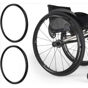 ADUUTPPD A,20in, 1 Paire De Housses pour Fauteuil Roulant, 20/22/24 Pouces, Housses De Protection Antid&eacute;rapantes en Silicone pour Jantes De Fauteuil Roulant, Accessoires pour Poign&eacute;es De Roue Arri&egrave;re (EX-AA, neuf)