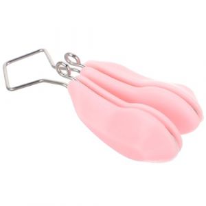 FRCOLOR Pince à Nez en Silicone Rose Rehausseur de Nez Ajustable pour Femmes et Hommes Clip Amincissant Plus Fin Outil Portable d’Embellissement au Profil Équilibré (White Beach, neuf)