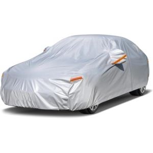 Kayme Bâche Voiture Étanche Respirante, 6 Couches Housse de Protection Voiture Extérieur Contre Pluie Soleil Poussière, Compatible avec Audi A6 A8, Citroen C6, Jaguar XJ etc. Pour Berline 490 à 530 cm (kayme car covers shop, neuf)