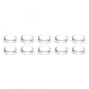 PATIKIL Diamètre 32mm Hauteur 8mm Plat Lentille Convexe, 10 Pcs Acrylique LED Optique Convexe Condensateur Lentille pour LED Torche Électrique Vélo Tête Lampe, Transparent (PATIKIL UK, neuf)