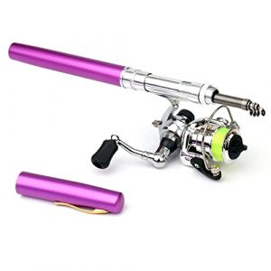 Lixada 1 M /1.4M /1.6M Poche Pliable Canne À Pêche Bobine Combo Mini Stylo Pôle De Pêche Kit Télescopique Canne À Pêche Spinning Reel Combo Kit 7 Coloris (Docerly, neuf)