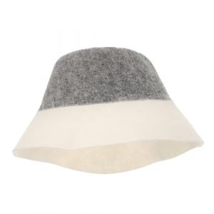 VICASKY Bonnet de sauna absorbant pour sauna, femme, bonnet de sauna, chapeau de sauna, chapeau de sauna, pour homme et femme, gris polyester (Belicious Helper, neuf)