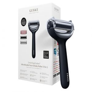 GESKE | SmartAppGuided&trade; MicroNeedle Face & Body Roller | 9 in 1 | Derma Roller | Quartz rose | Roller &eacute;lectrique | Microneedling | Appareil &agrave; micro-aiguilles | Roller &agrave; aiguilles | Beauty Roller (GESKE, neuf)