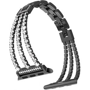 RXXR Bling Bracelet Compatible avec Bracelets Apple Watch 38mm 40mm 41mm 42mm(Series 10) Bracelet de montre pour iWatch Series 10 9 8 7 6 5 4 3 2 1 SE2 SE Ultra Ultra2 (RXXR-EU, neuf)