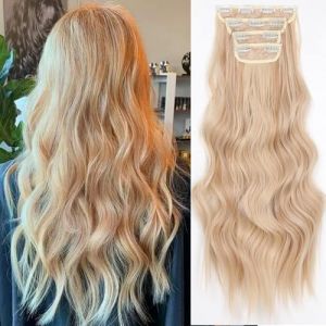 YDDM Extension Cheveux Naturel Clip Invisible Extension a Clip Cheveux Naturel Boucl&eacute; Extensions de Cheveux Extension Rajout Cheveux Clip Naturel Clip (YDDM Hair, neuf)