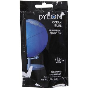 Dylon Teinture permanente pour tissu 49,6 g Bleu océan (The Quilted Bear Ltd, neuf)