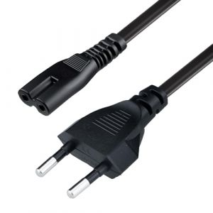 Tolesum 1.5M (4.9FT) C&acirc;ble d'alimentation EU Plug C7 Bipolaire 2 C&acirc;ble pour PS5 / PS4 / PS3 / Xbox S&eacute;rie X/S - Noir (SupreHoly, neuf)