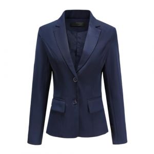 YYNUDA Veste Blazer Femme Chic De Costume Casual Slim Tailleur À Manches Longue Marin XL (YYNUDA Store, neuf)