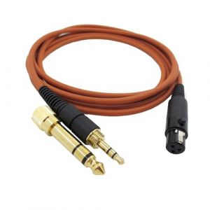 Yaowanguan C&acirc;ble Fil pour AKG Q701 K712 K702 K271S K240S K240MK K181 K141 K171 K371 Casque,C&acirc;ble Audio de Remplacement avec Adaptateur 6.35mm,2m/6.6ft,Orange (Yaowanguan, neuf)