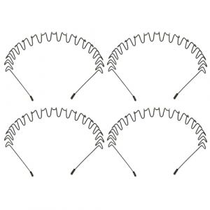 Serre-t&ecirc;te en m&eacute;tal pour hommes - Serre-t&ecirc;te ondul&eacute; en m&eacute;tal 4X pour hommes et femmes | Serre-t&ecirc;te ondul&eacute; unisexe tendance pour homme pour entra&icirc;nement sportif (asfryajeoi, neuf)