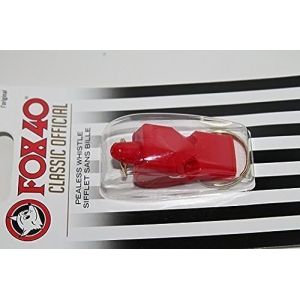 Fox 40 Classic Sifflet d’arbitre, rouge (Cinomania di Emilio Gaggini, neuf)