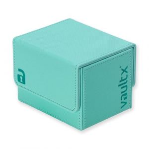 Vault X Boîte Deck Box à Chargement Latéral pour Cartes à Collectionner, 100+ Cartes Protégées, Matériau Exo-Tec, Boîte de Rangement, Couvercle Magnétique Amovible, pour le MTG Commander (Vert Menthe) (Vault X, neuf)
