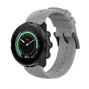 Gheper Bracelet en silicone souple dichromatique compatible avec Suunto 9 Baro/Suunto 7/Suunto 9/Suunto D5/Suunto Spartan Sport Wrist HR Bracelet de rechange pour montre intelligente (Gheper-FR, neuf)
