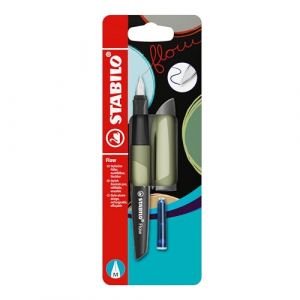 STABILO - Flow, Stylo Plume, Rechargeable, Collection Flow MONOCHROME, Khaki (STABILO, neuf)