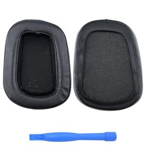 Remplacement Coussinets d'oreille pour Logitech G35, G230, G231, G233, G332, G430, G431, G432, G433, G533, G633, G633S, G635, G930, G933, G933S, G935 Casque par MMOBIEL - Protein PU Coussinet &ndash; Noir (Menko Telekom, neuf)