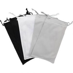 JEYORZY 6 Pcs Sac &agrave; lunettes, Sac &agrave; Lunettes de Soleil, Sac &agrave; Lunettes de Soleil, Sac en Microfibre, Pochette Lunettes Souple, Sac &agrave; Lunettes de Soleil, sac &agrave; Lunettes avec Cordon de Serrage (Wacicy EU, neuf)