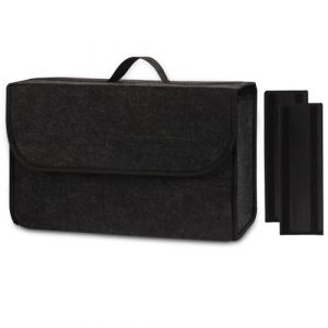 Einesin Sac de Coffre Voiture en Feutre | Version améliorée | Organisateur de Coffre en Feutre Aiguilleté, | Accessoire Utile Gadget, avec Panneaux latéraux stabilisateurs (Einesin, neuf)