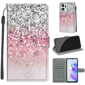 SIENIANLINE Coque pour Honor X7A, Coque Honor Play 7T,Etui Protection Housse Premium en Cuir de Portefeuille en Cuir Fermeture Magn&eacute;tique Flip Case pour Honor X7A / Honor Play 7T (DIKAS, neuf)