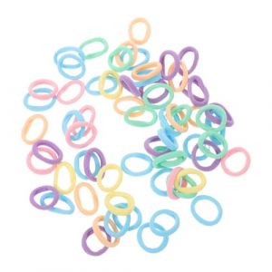 ANDRESLAD Élastiques à Cheveux pour Garçon et Filles 500 Pièces sans Couture et Doux Petits Élastiques Colorés pour Queue de Cheval Haute Élasticité pour Bébés et Filles Accessoires (Qiuiun, neuf)