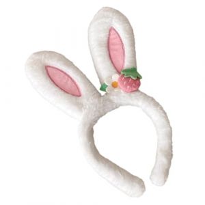 HEALSOPTHY Bandeau Oreilles Lapin Peluche Confortable Accessoire Costume Photo pour F&ecirc;te et D&eacute;guisement (jinhaoyue, neuf)