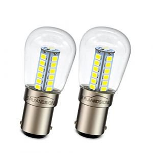 Ruiandsion Ba15d Ampoule &agrave; LED AC 220V B15 &agrave; ba&iuml;onnette Blanc Ampoule claire de remplacement pour bougie, lampes d'appareils, plafonnier, lampe d&eacute;corative (lot de 2) (Ruiandsion, neuf)