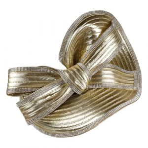 Ksikdeg TeaParty Chapeau bibi pour f&ecirc;te mariage femme strass n&oelig;ud bibi bandeau exag&eacute;r&eacute; (menghuifushi, neuf)