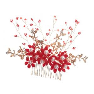 Ipetboom Coiffe De Mari&eacute;e En Perles Accessoires Pour Cheveux D'Invit&eacute; De Mariage Diad&egrave;me De Mari&eacute;e Accessoires Pour Cheveux De Mari&eacute;e Coiffe De Mari&eacute;e Accessoires Pour Cheveux De (KinRoZ, neuf)